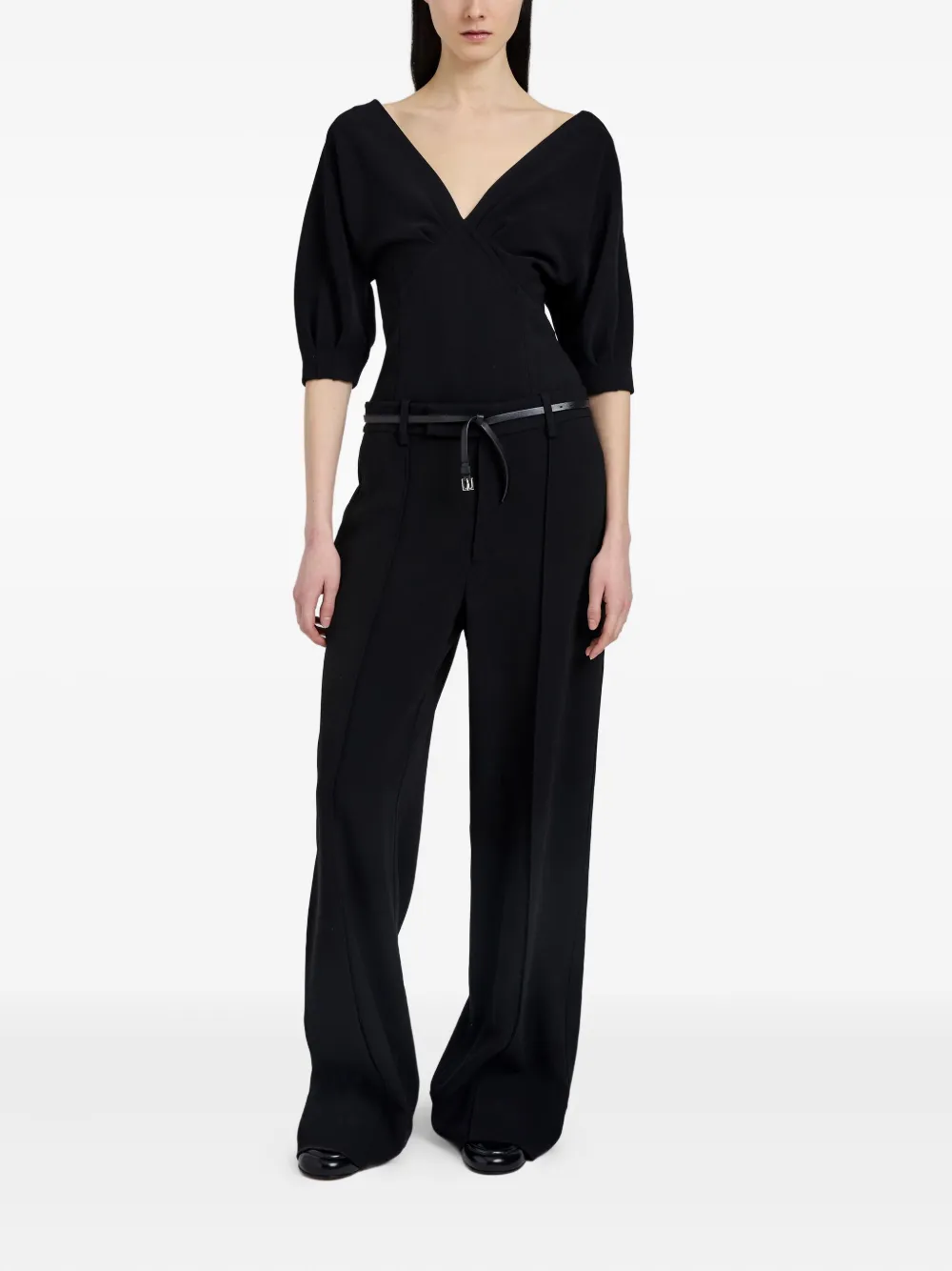 Proenza Schouler Darena top met V-hals - Zwart