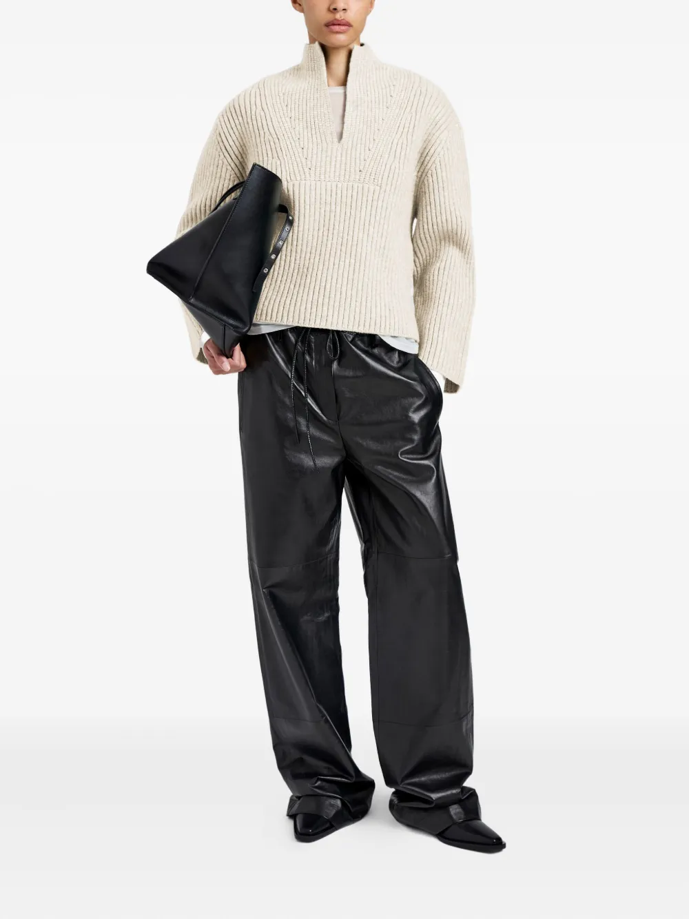 Proenza Schouler White Label Meron Sweater In Neutral