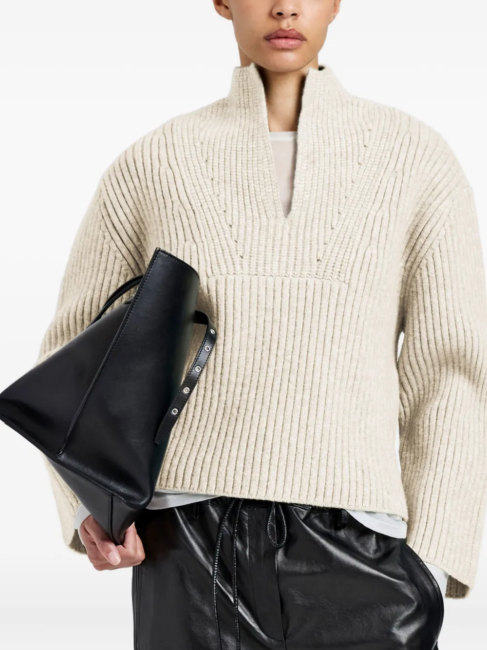 Proenza Schouler White Label Meron Sweater In Neutral