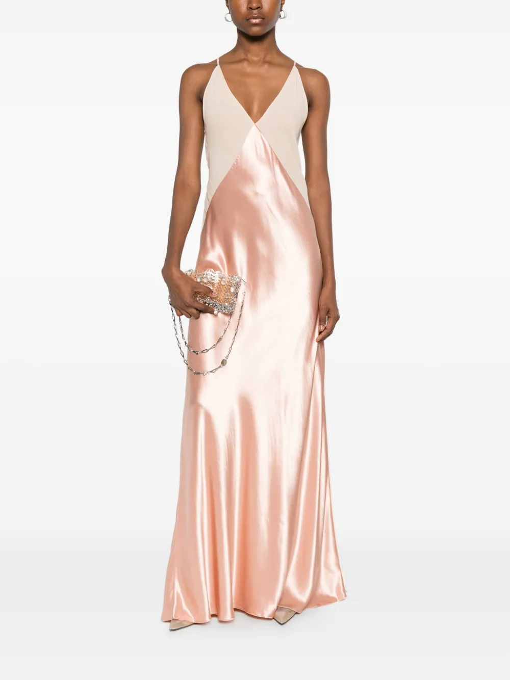 Alberta Ferretti Onderjurk met V-hals - Roze