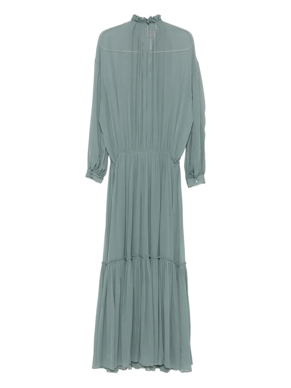 Erika Cavallini Geplooide maxi-jurk - Blauw