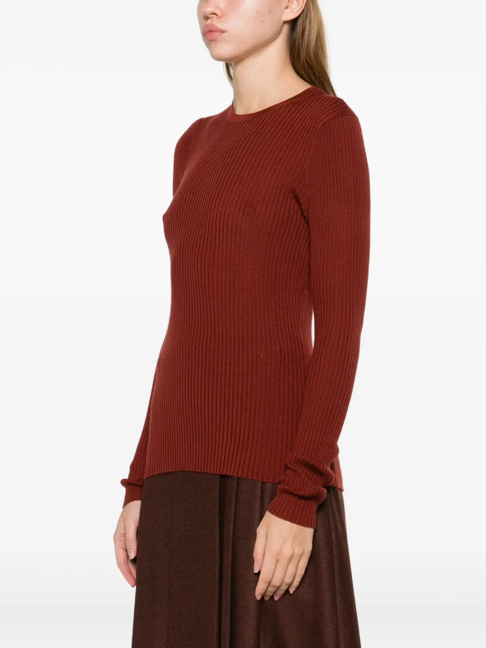Gabriela Hearst Ribbed Sweater In Red
