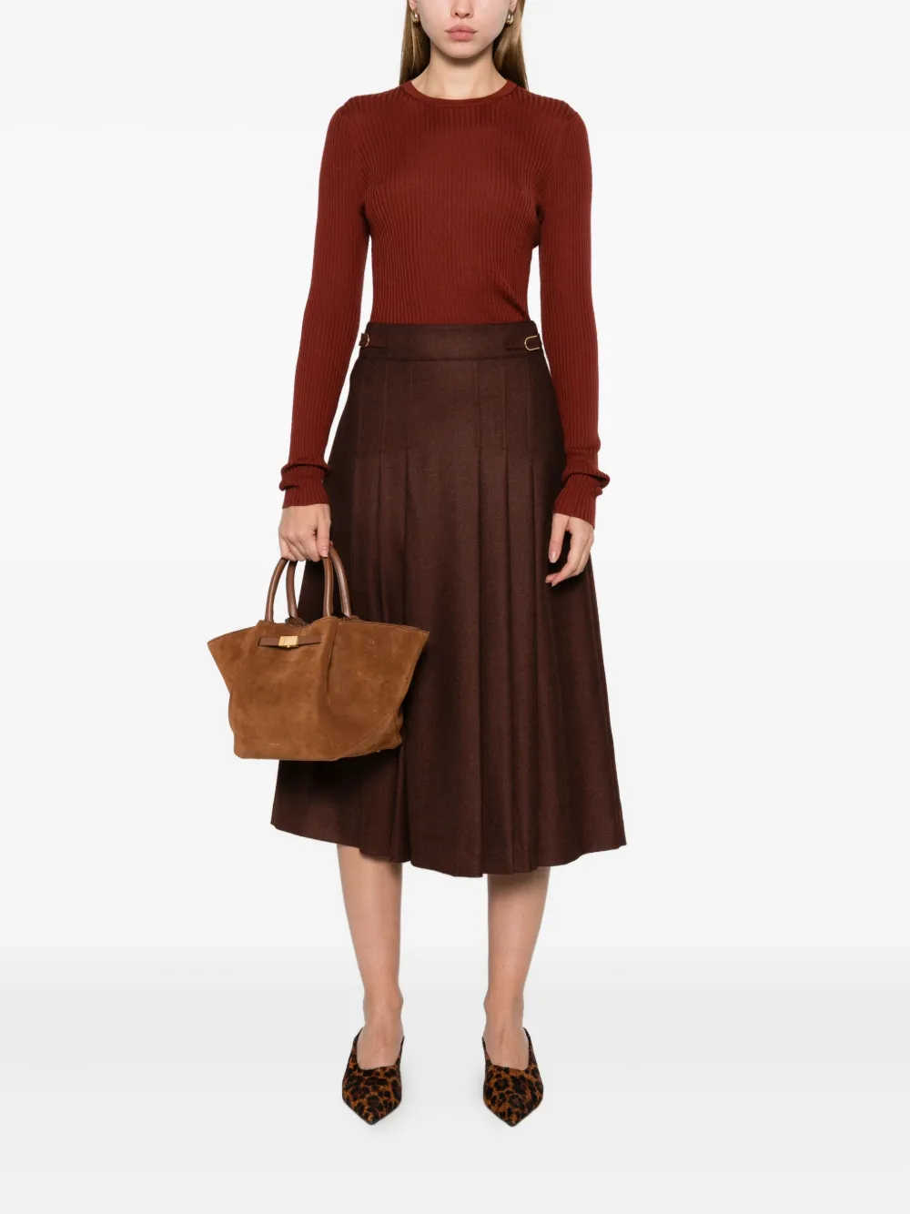 Gabriela Hearst Ribbed Sweater In Red