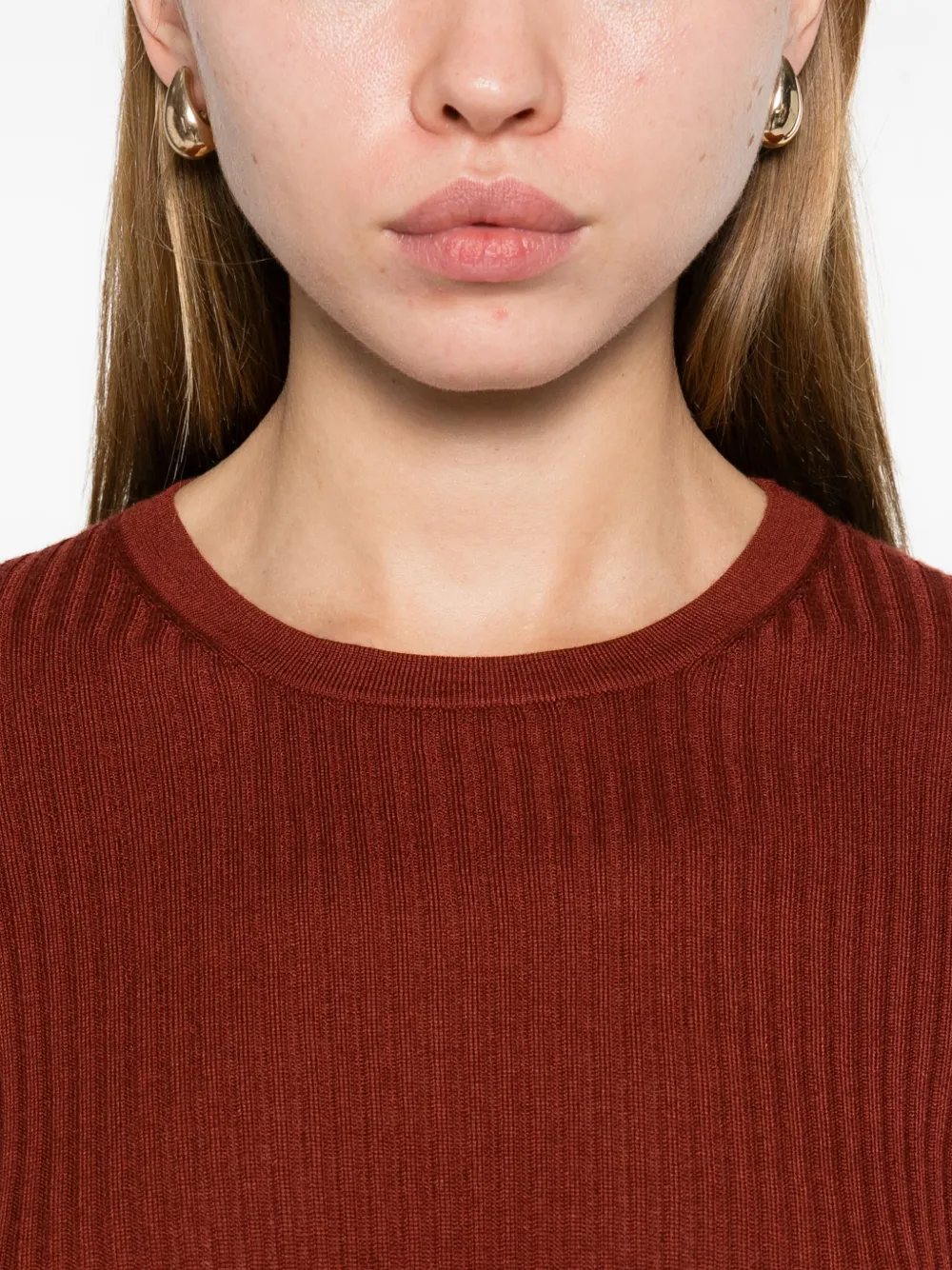 Gabriela Hearst Ribbed Sweater In Red