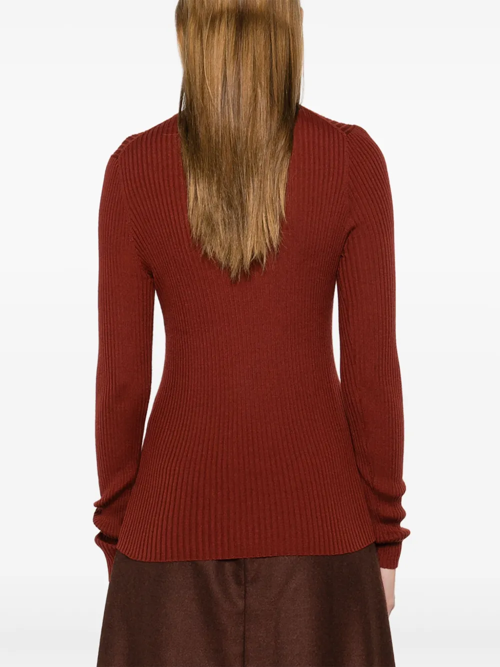 Gabriela Hearst Ribbed Sweater In Red