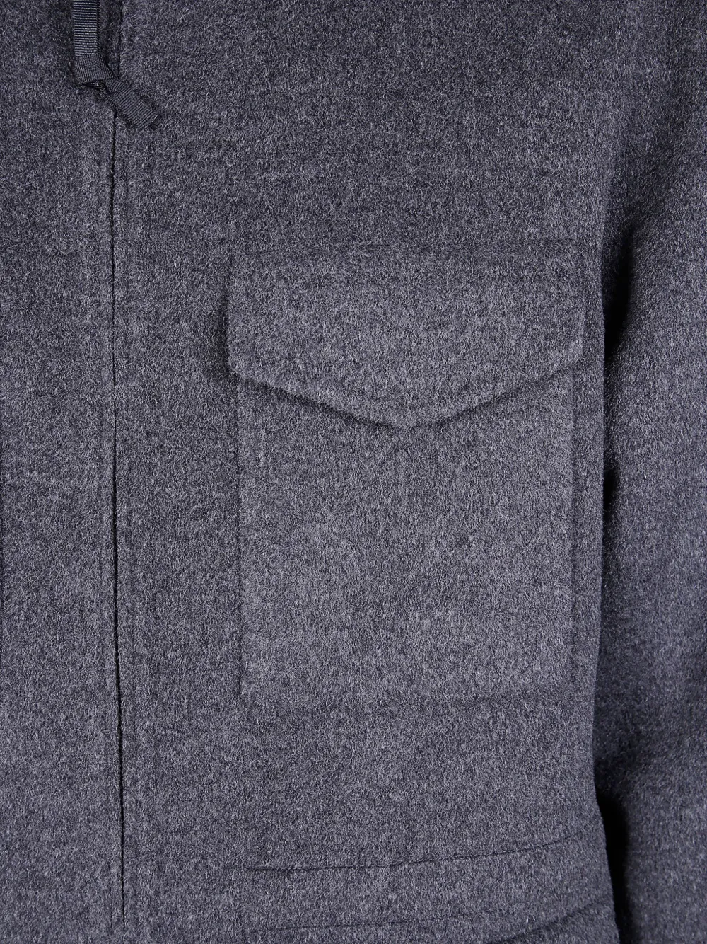 Aspesi Pocket Zip-up Jacket In Gray