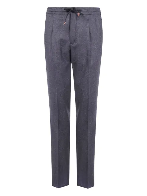 Incotex drawstring pleated trousers
