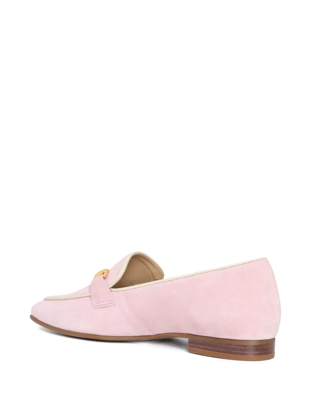 Sarah Chofakian Sucre Glace loafers met metalen detail Roze