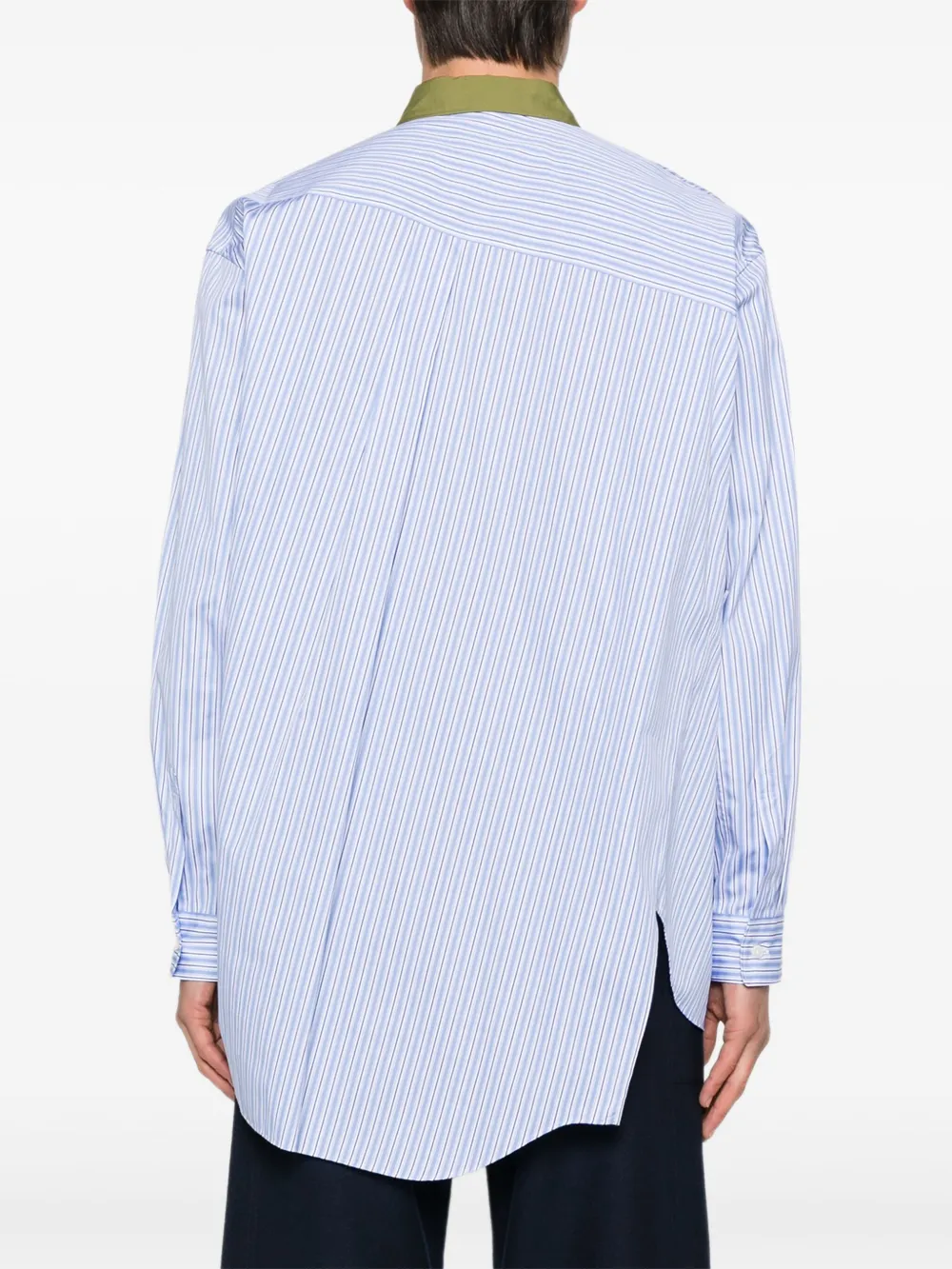 Comme des Garçons Homme Plus Overhemd met vlakken Blauw