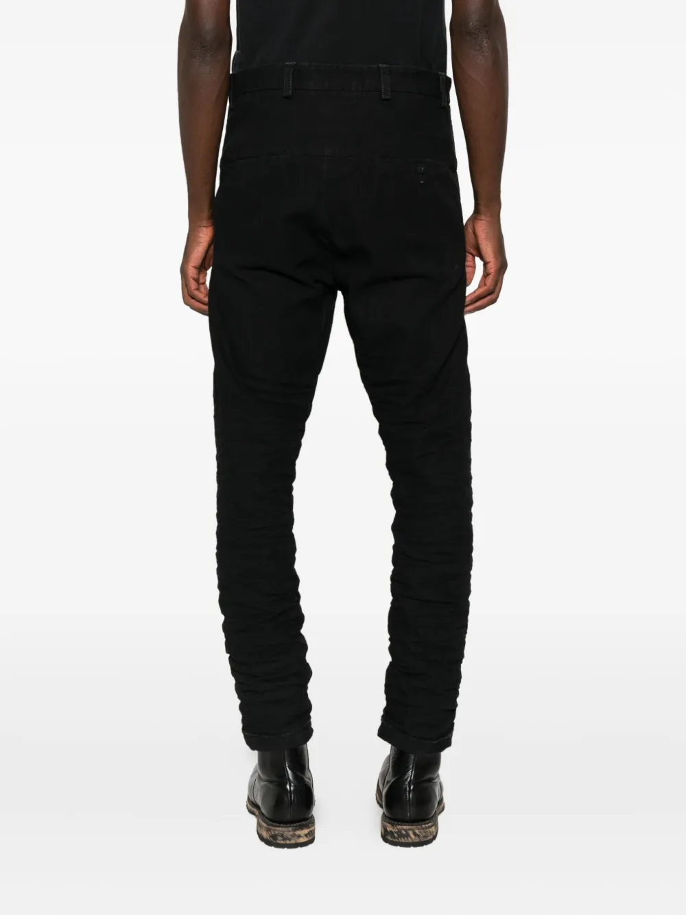 Layer Zero Button-fastening Trousers In Black