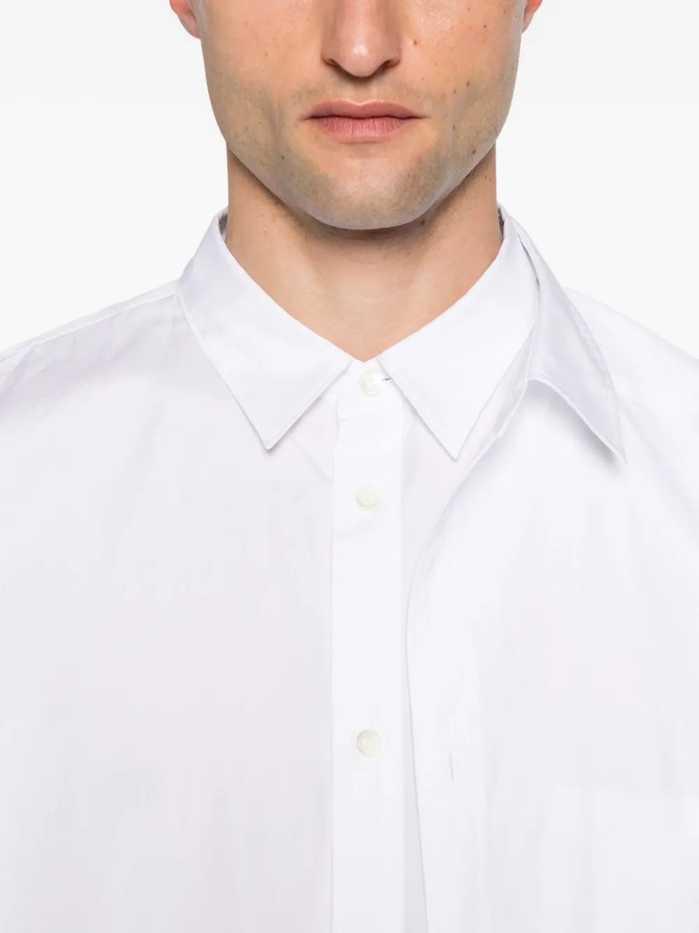 Comme des Garçons Homme Plus Gelaagd T-shirt Wit