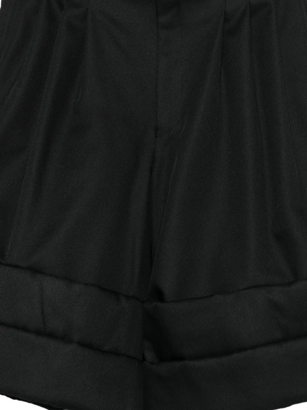 Comme des Garçons Homme Plus Geplooide shorts Zwart