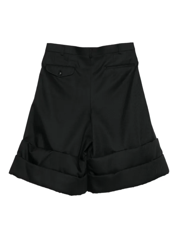 COMME des GARÇONS PLAY: Pull à capuche noir à appliqués à logo