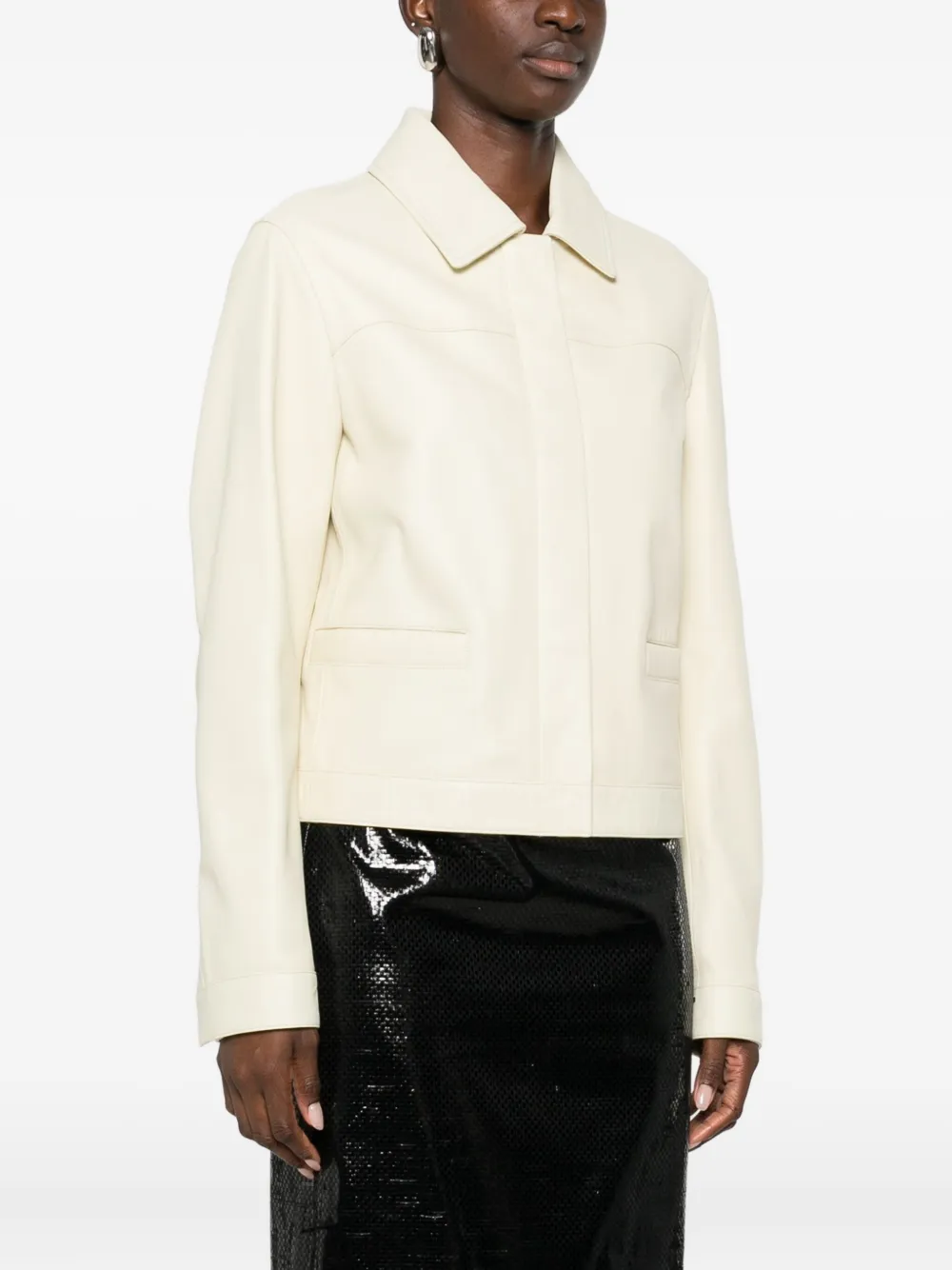Loulou De Saison Zip-up Jacket In Neutral