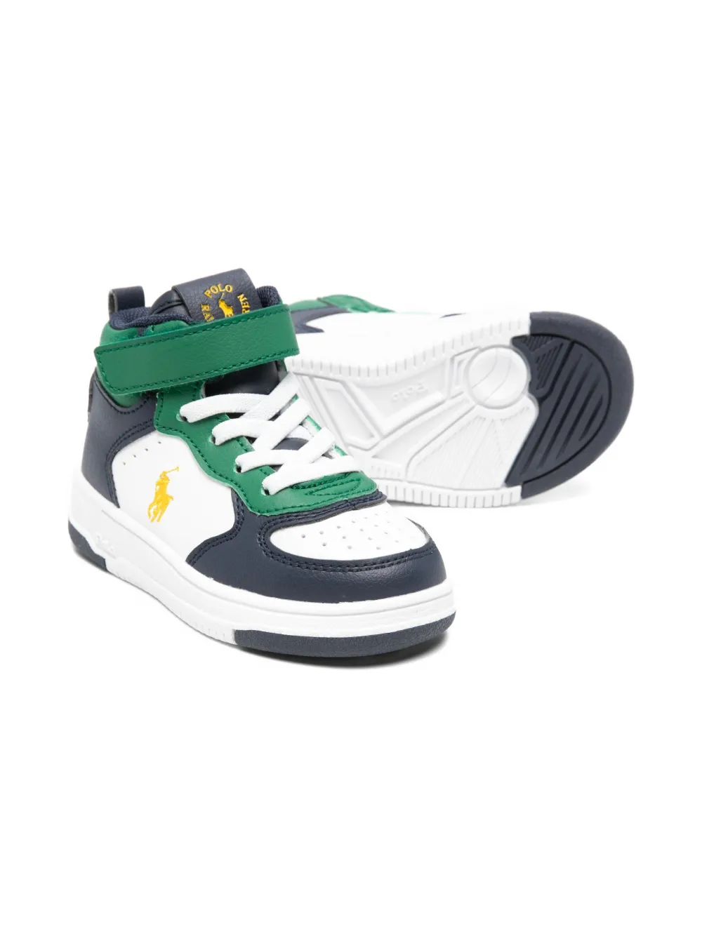 POLO RALPH LAUREN KIDS High-top sneakers met klittenband Blauw