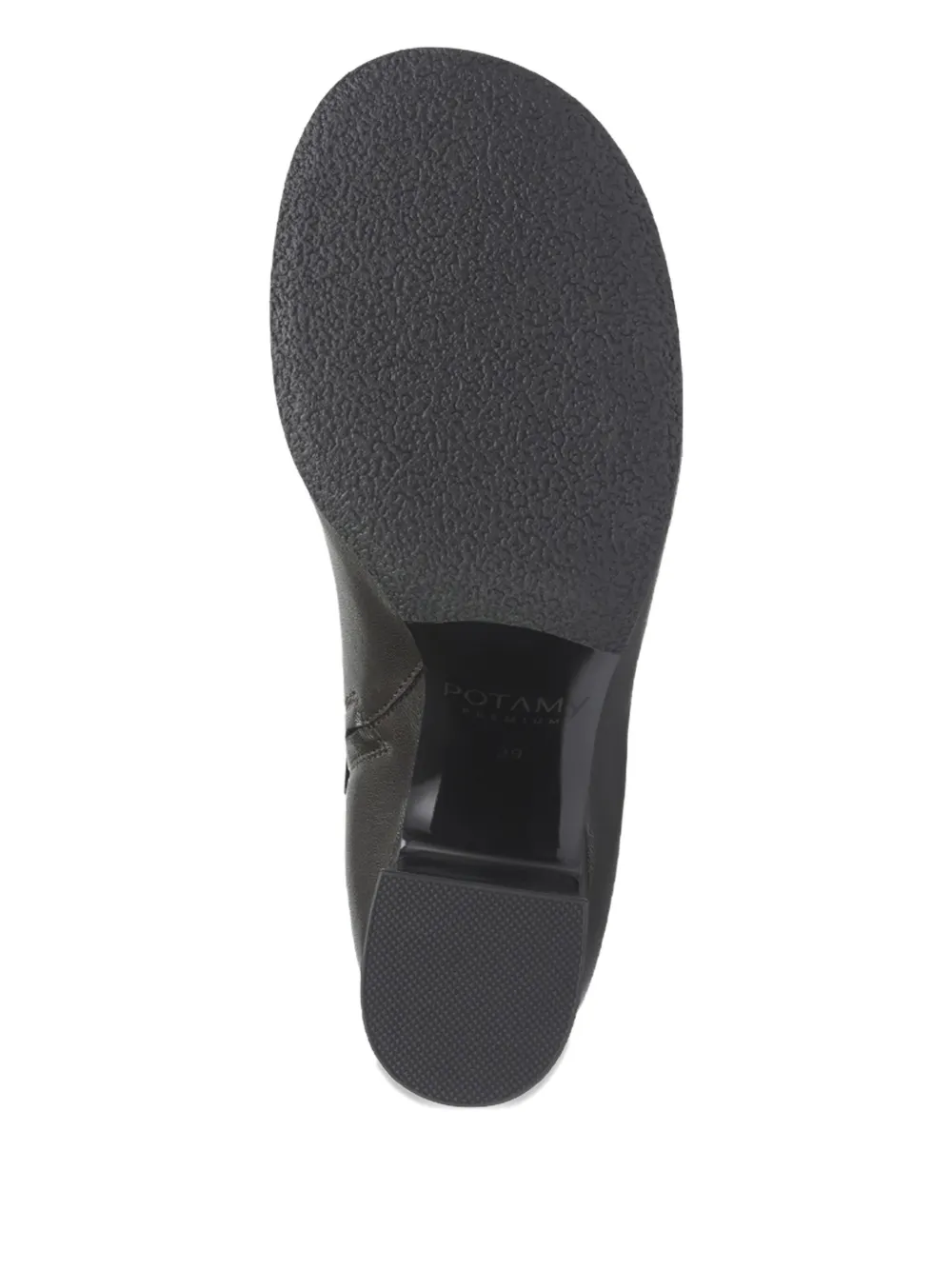 Potamy Leather Ankle Boots In Black