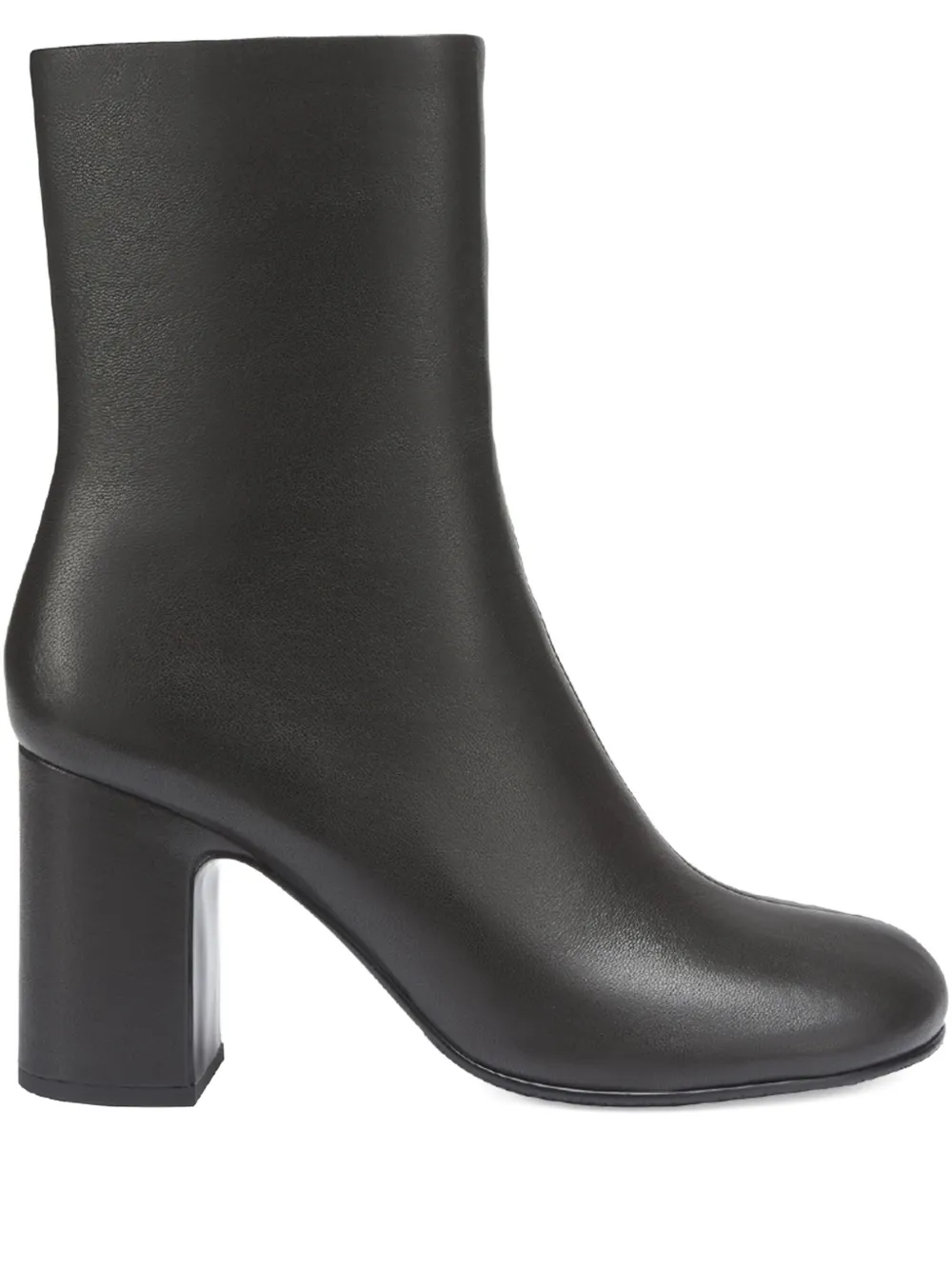 Potamy Leather Ankle Boots In Black