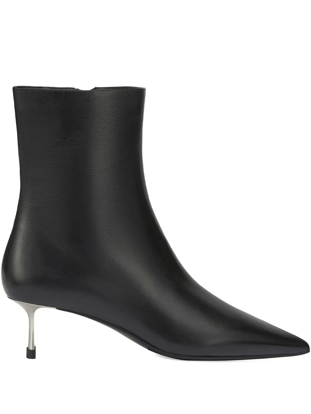 Potamy Leather Ankle Boots In Black