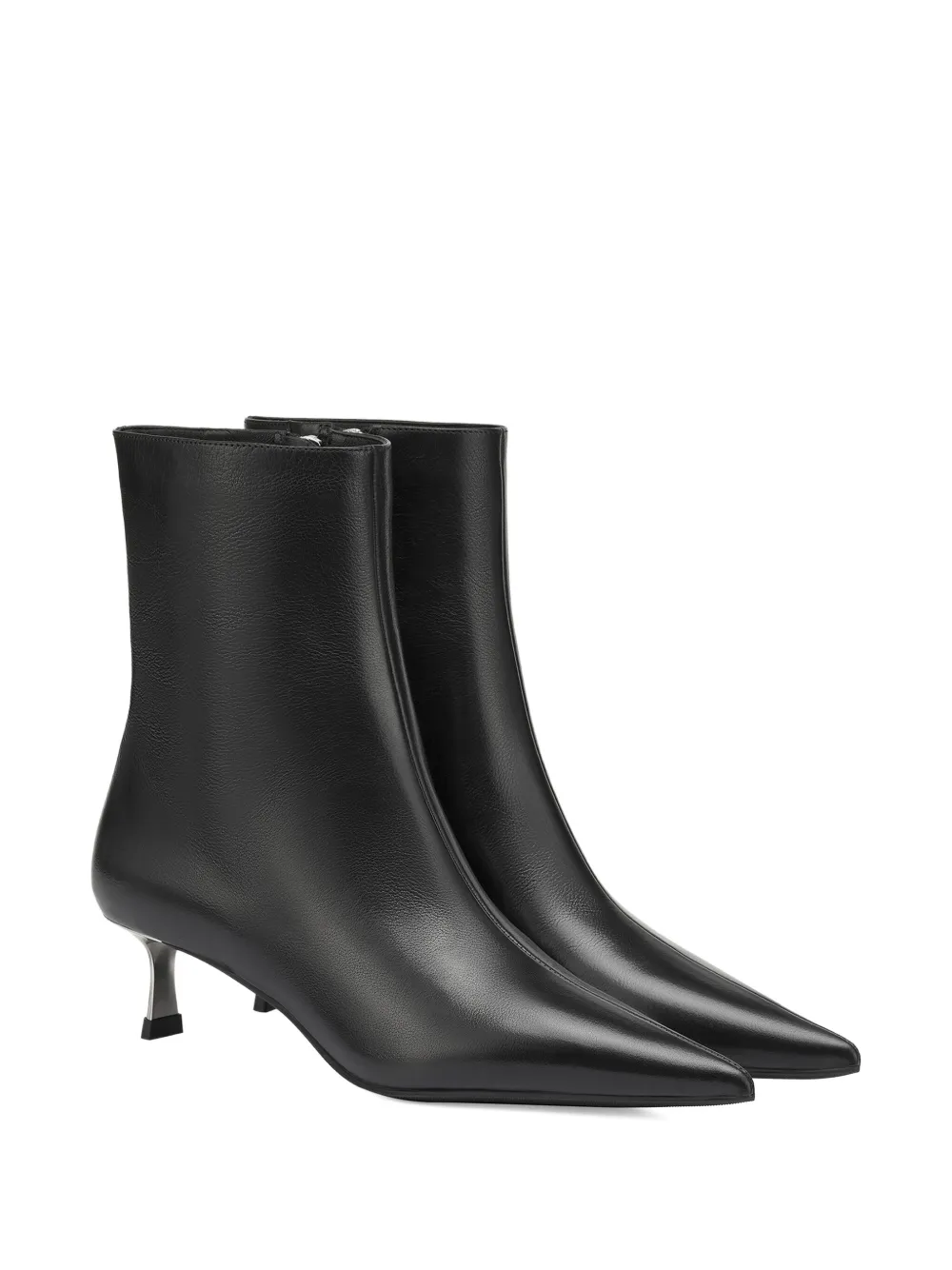 Potamy Leather Ankle Boots In Black