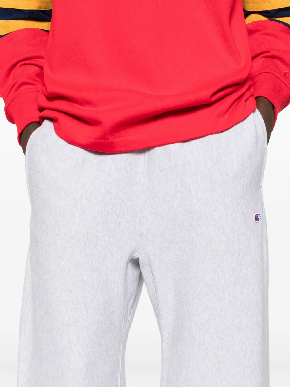Champion Logo-embroidered Track Pants In White