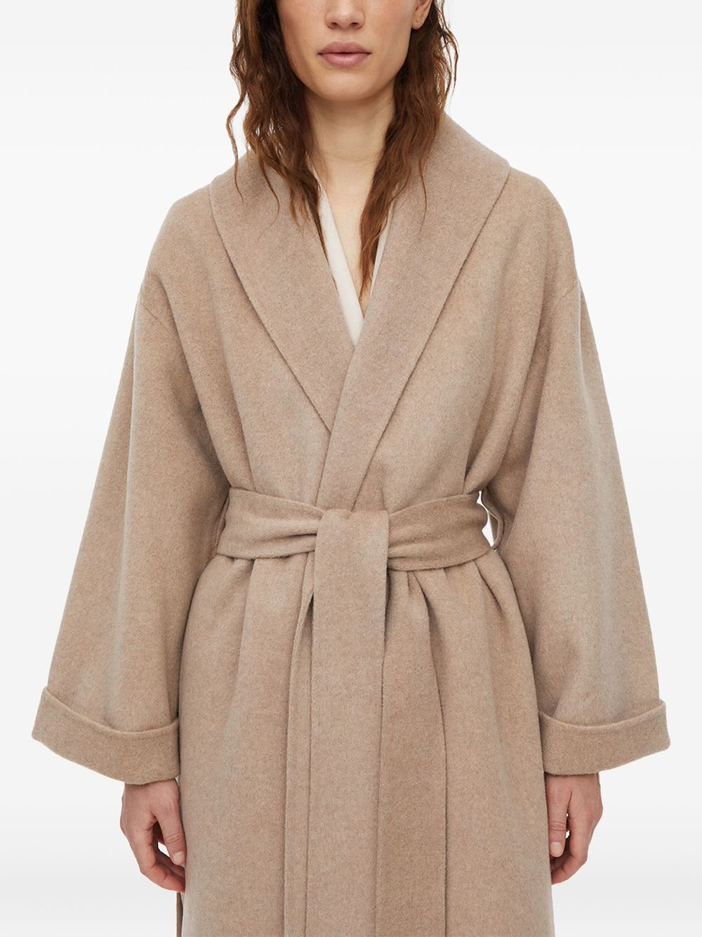 By Malene Birger Trullem Wool Coat In Brown