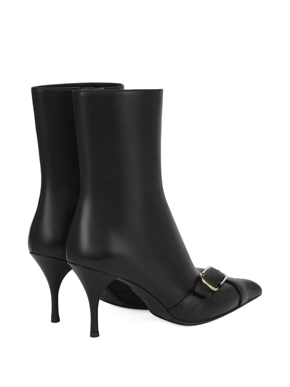 Potamy Knöchelhohe Lederstiefel In Black
