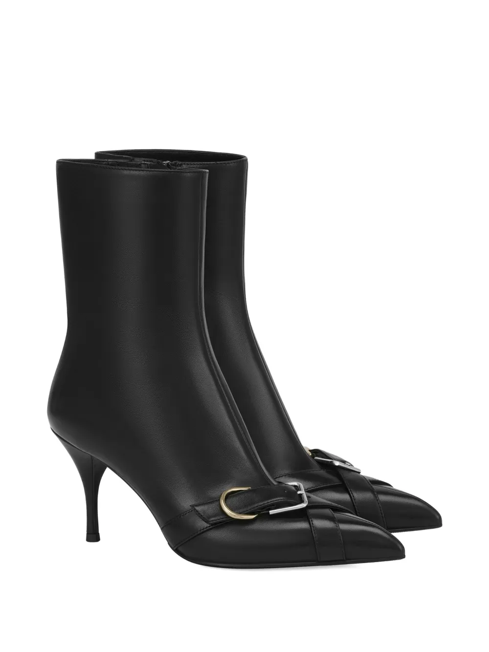 Potamy Knöchelhohe Lederstiefel In Black