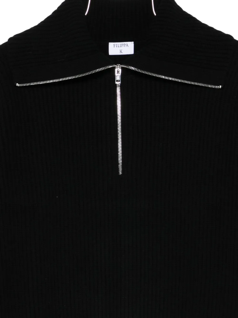 Filippa K Half-zip Sweater In Black