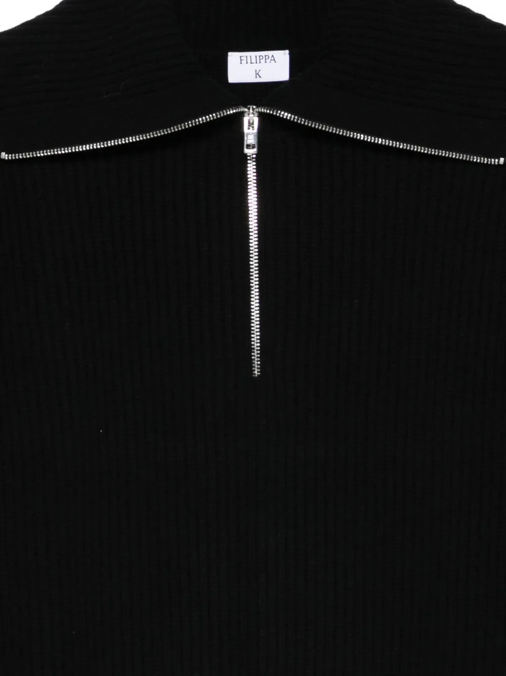 Filippa K Trui met halve rits Zwart