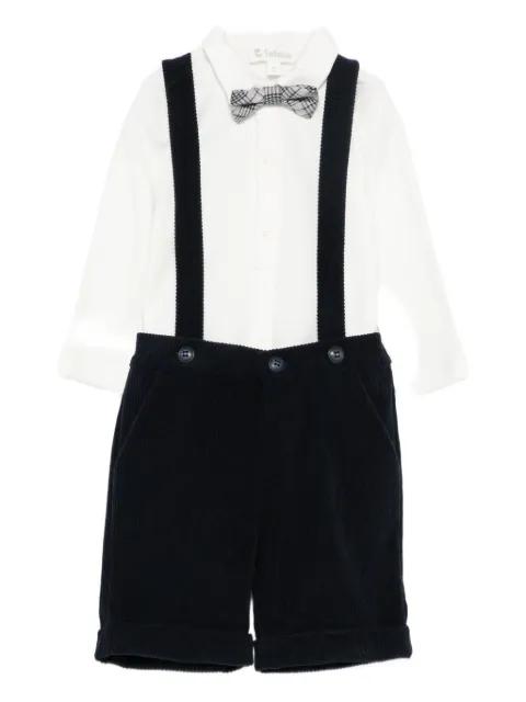 LALALU bow-embellished short set