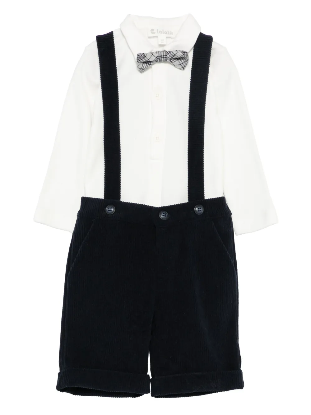 LALALU bow-embellished short set | White | Image 1
