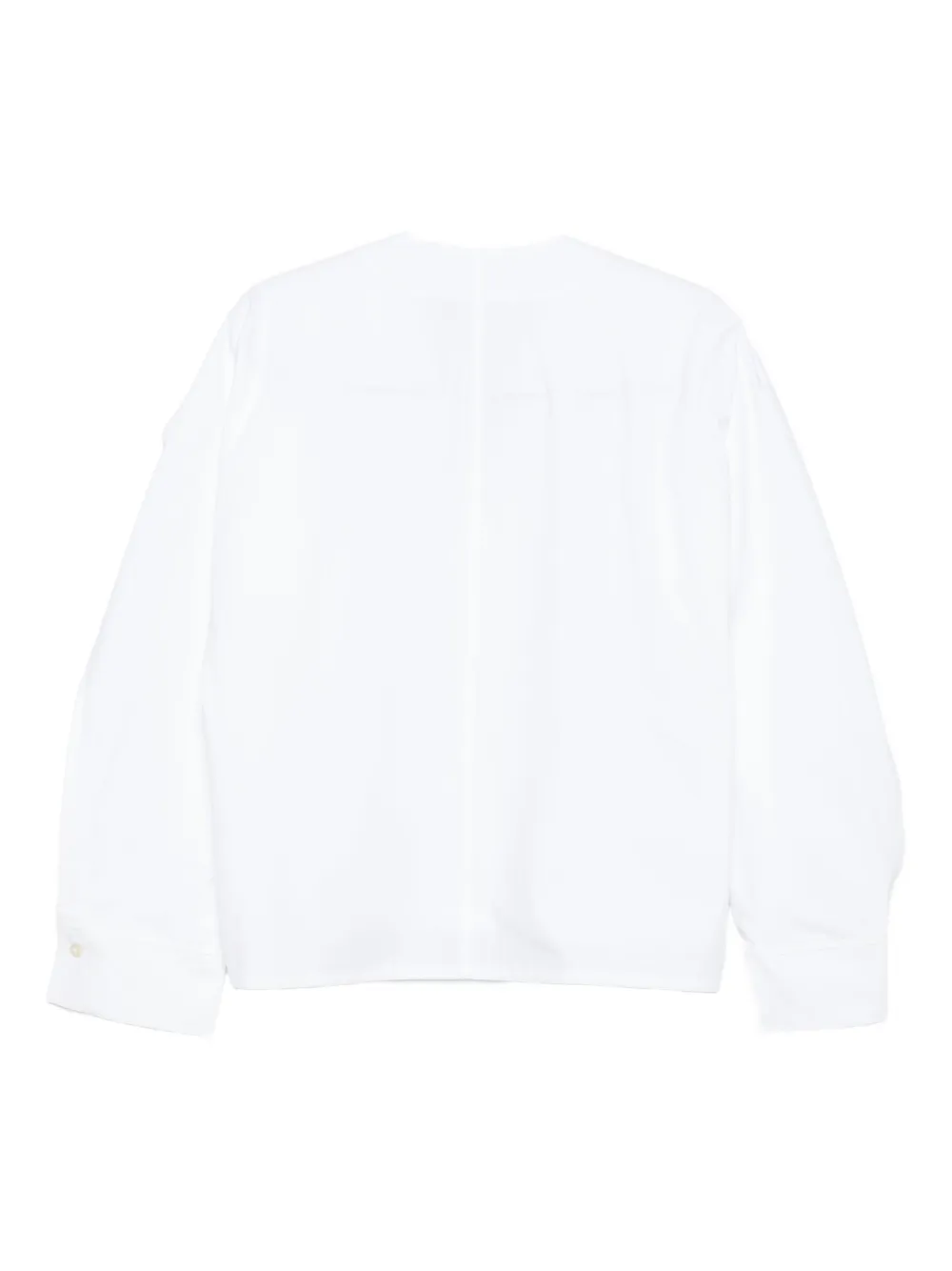 Séfr arc-collar shirt - Wit
