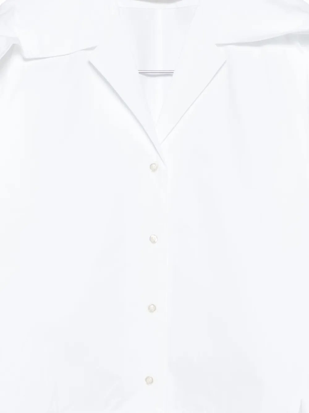 Séfr Arc-collar Shirt In White