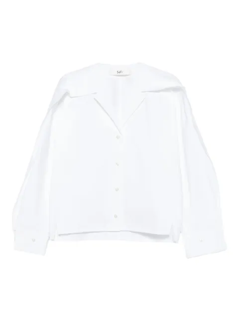Séfr arc-collar shirt