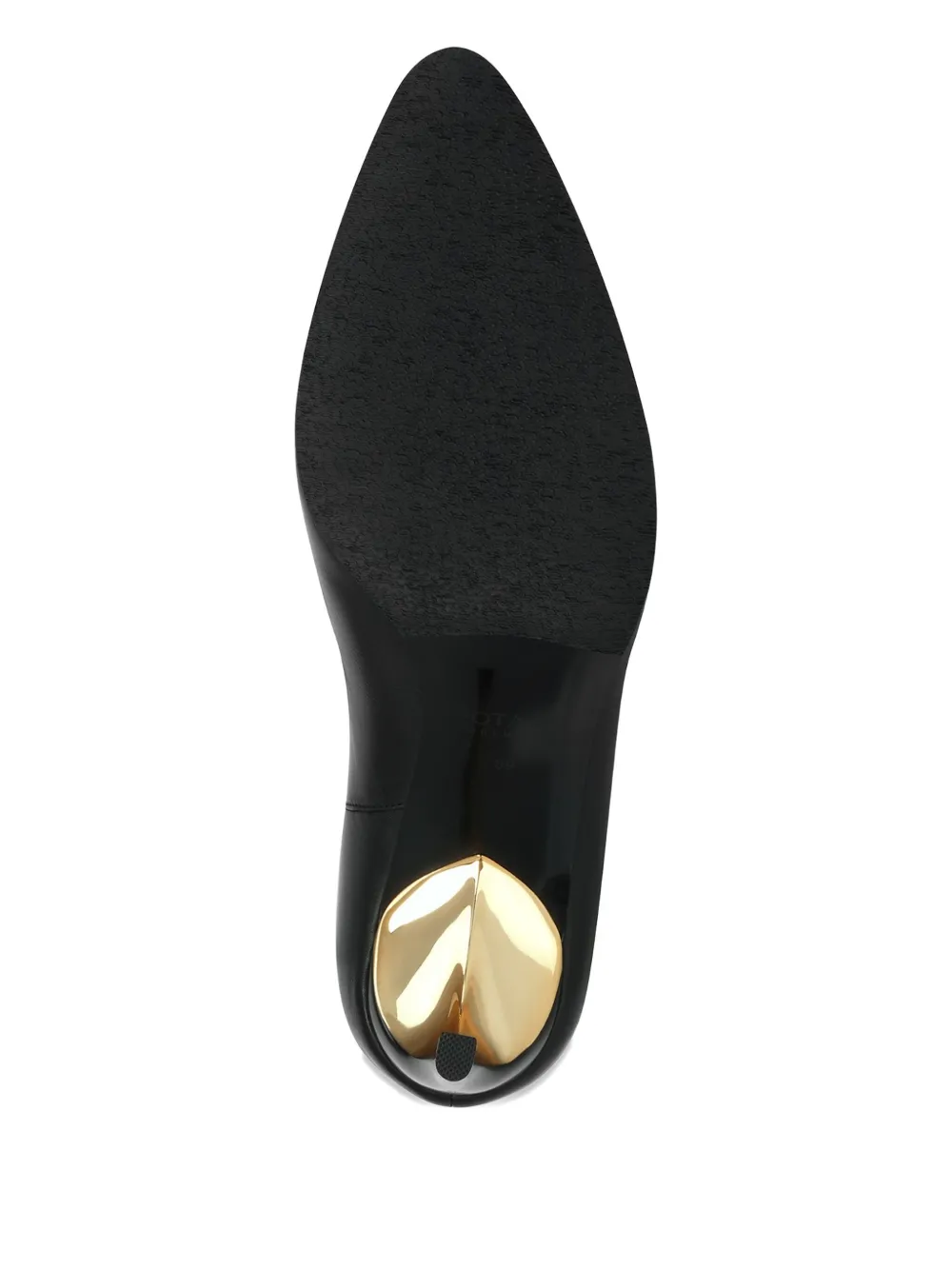 POTAMY Leren laarzen Zwart