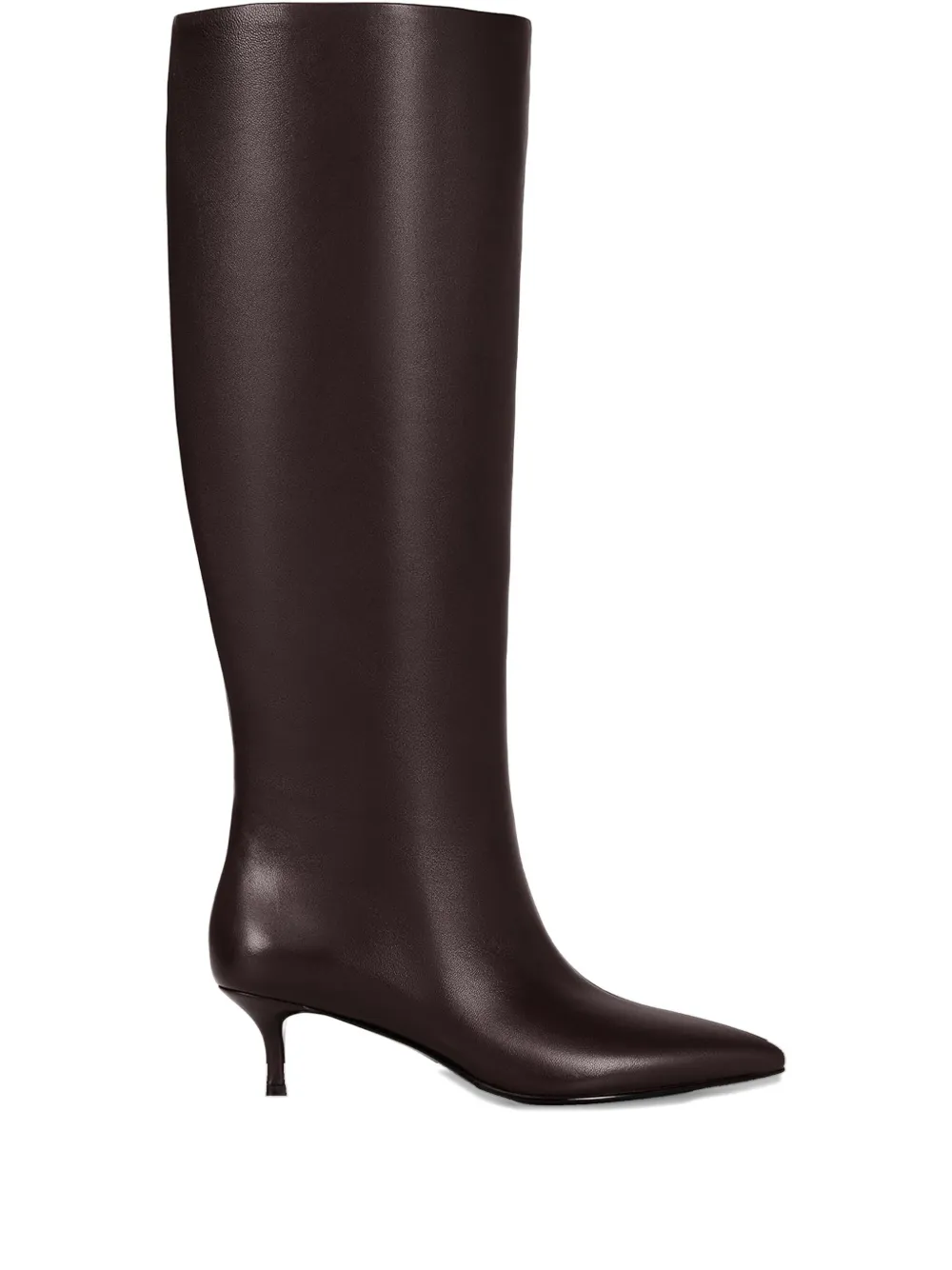 Potamy Leather Knee-high Boots In Brown
