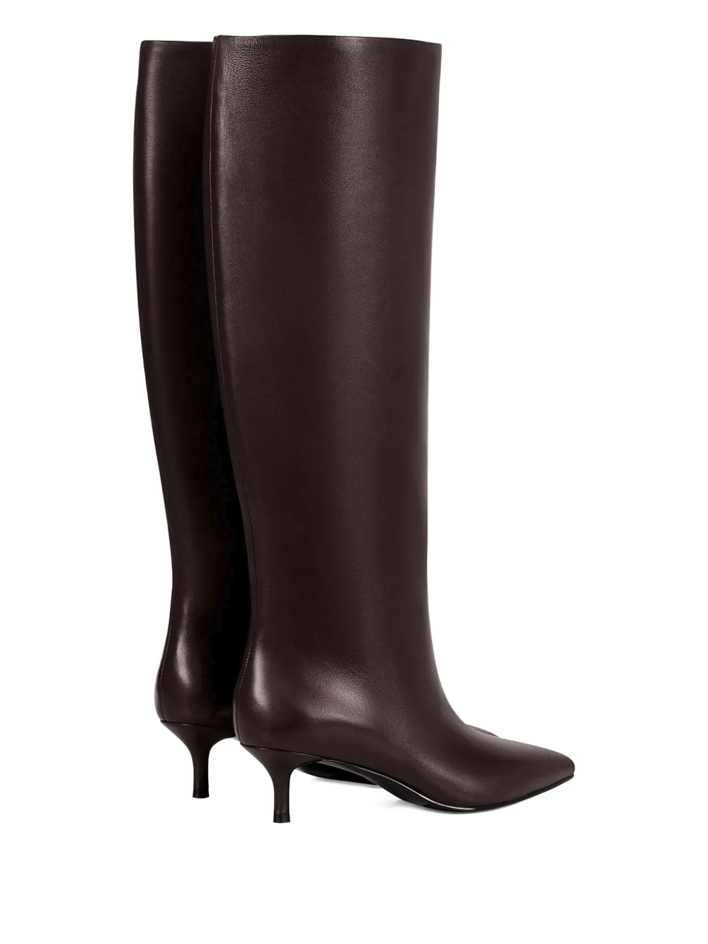 Potamy Leather Knee-high Boots In Brown