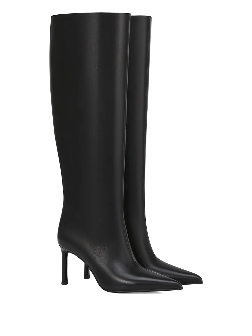 Potamy Leather Knee-high Boots In Black