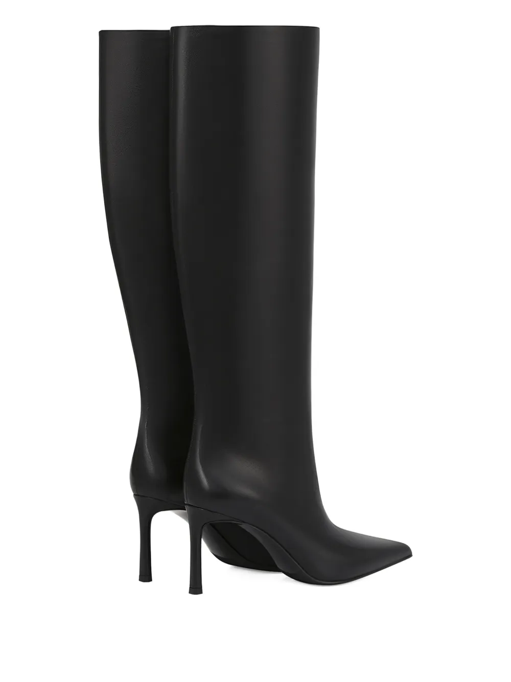 Potamy Leather Knee-high Boots In Black