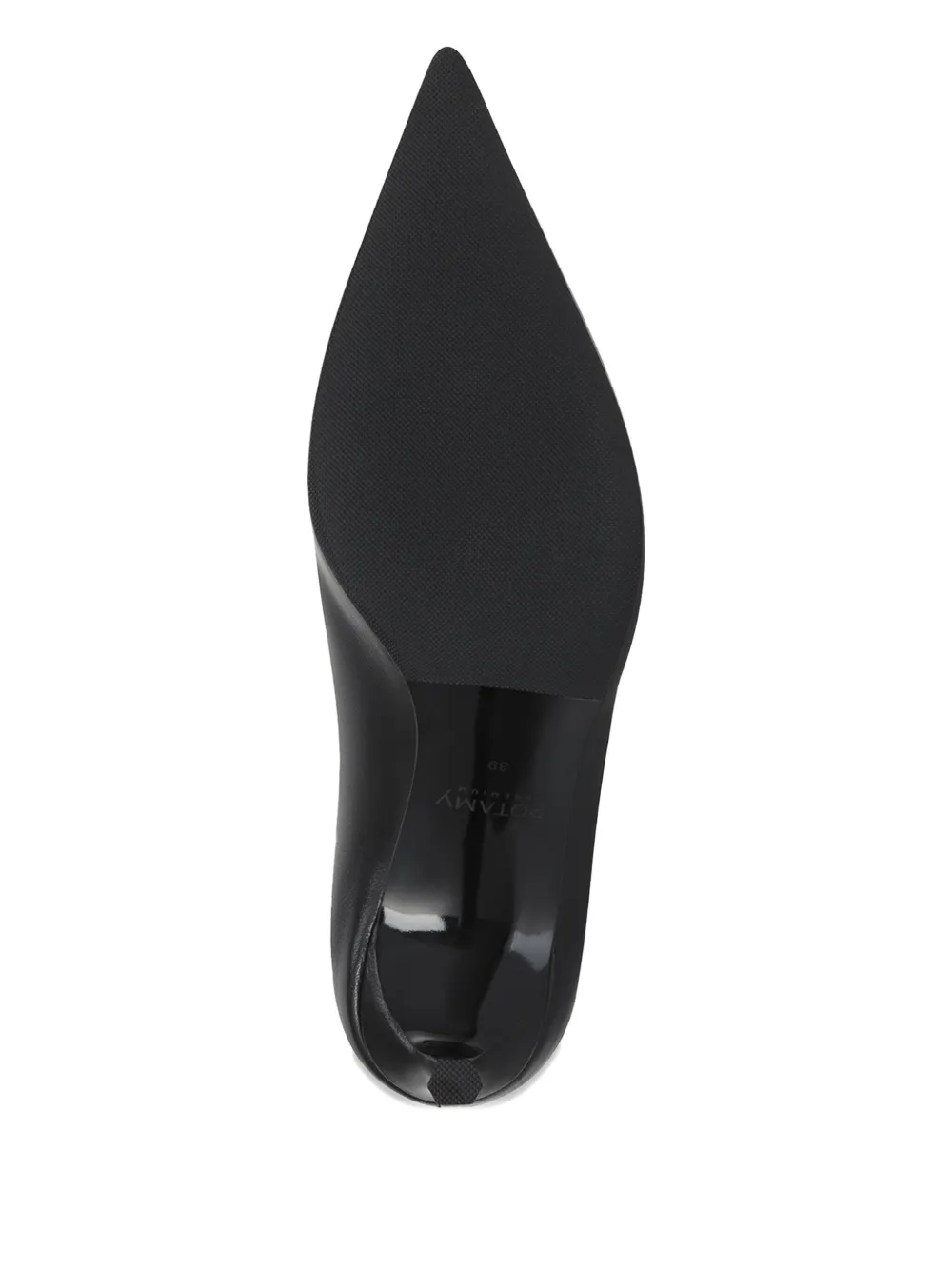 Potamy Leather Knee-high Boots In Black