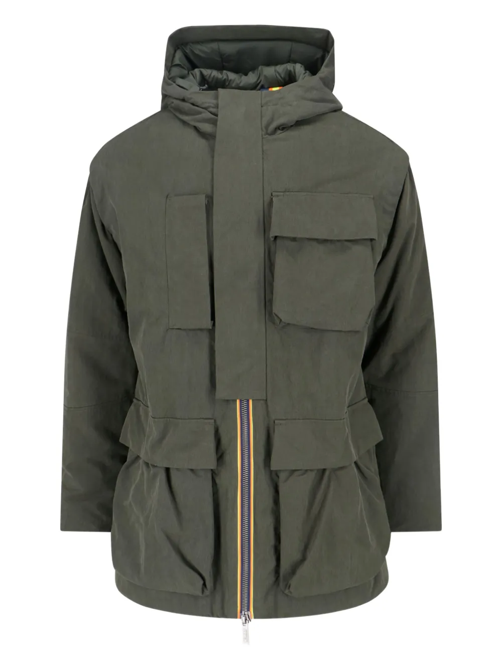 K-Way hooded pocket jacket | Green | Image 1