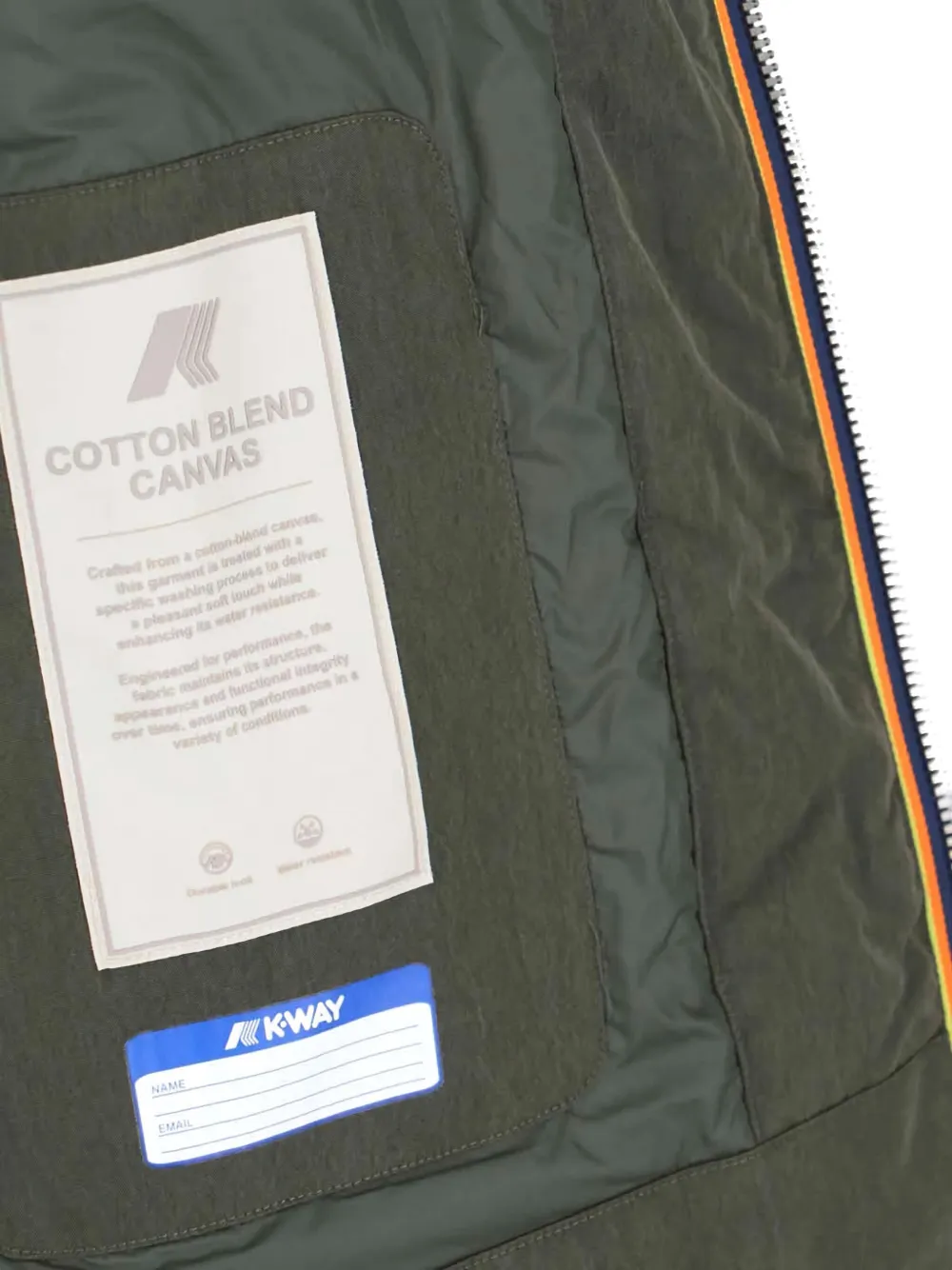 K-Way Jack met capuchon en zak Groen