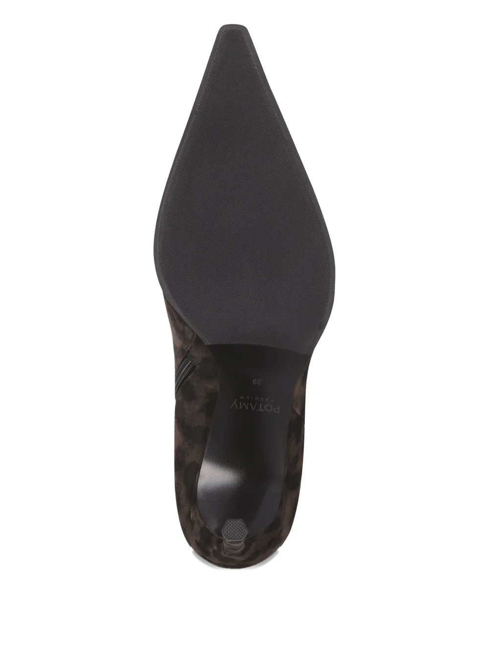 Potamy Suede Heeled Ankle Boots In Black