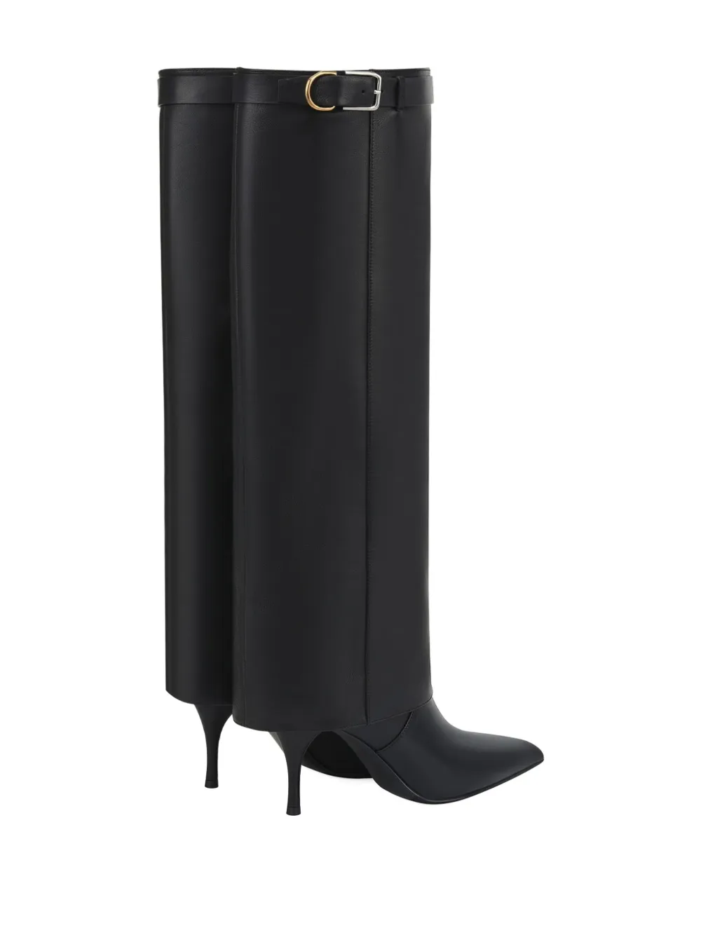 Potamy Leather Knee-high Boots In Black