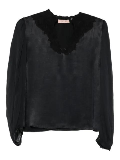TWINSET lace-detail blouse