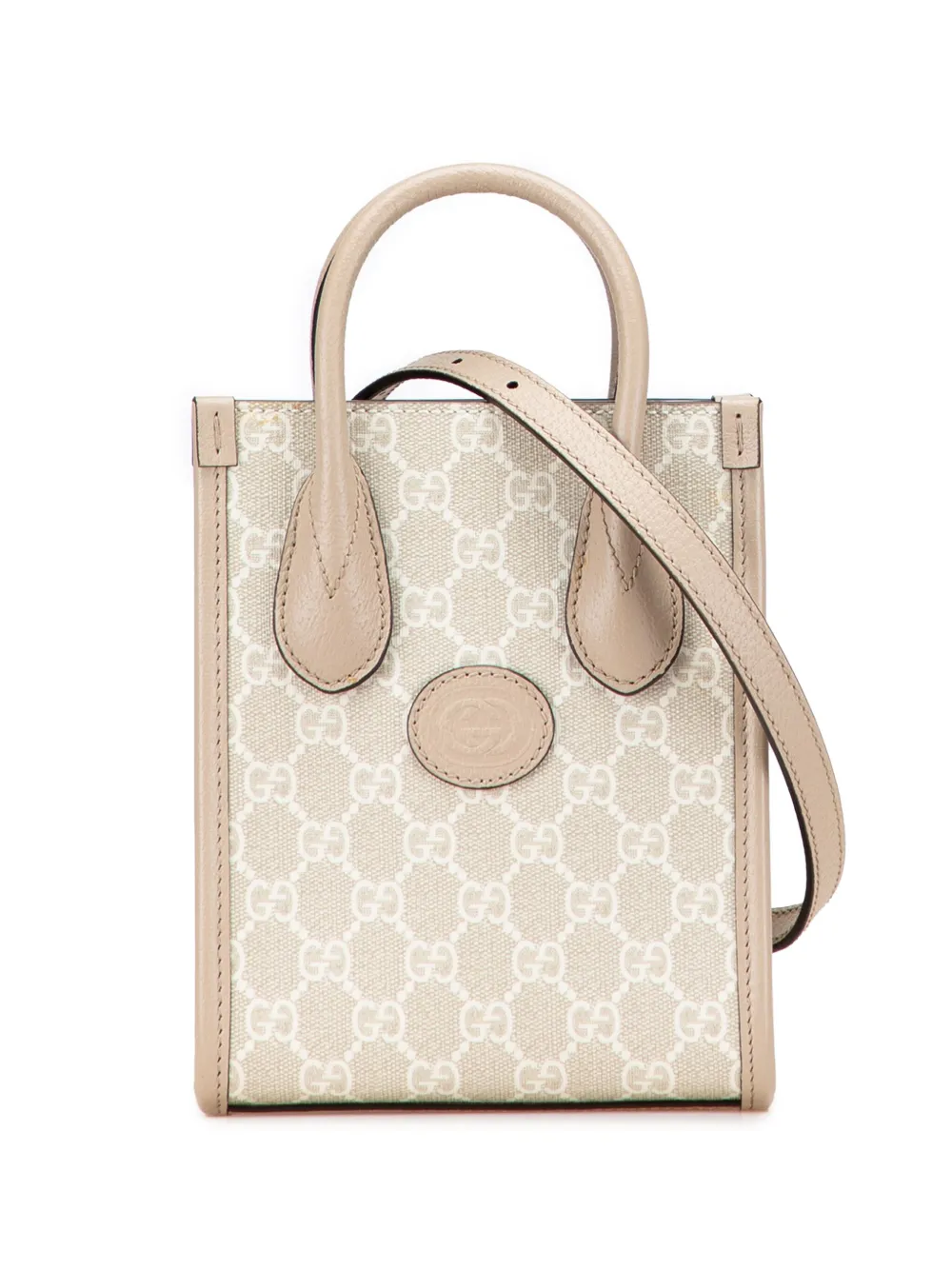 Gucci Pre-Owned 2016-2025 Mini GG Supreme Interlocking G satchel | Brown | Image 1