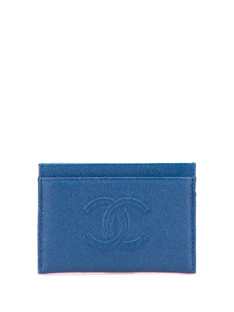 CHANEL Pre-Owned 2019 CC Caviar card holder