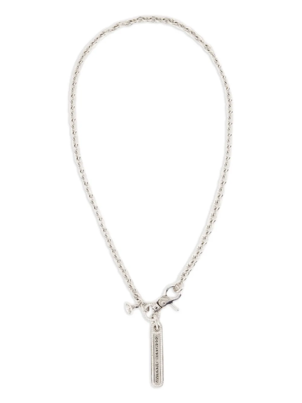 Vivienne Westwood Collana con pendente logo - Argento