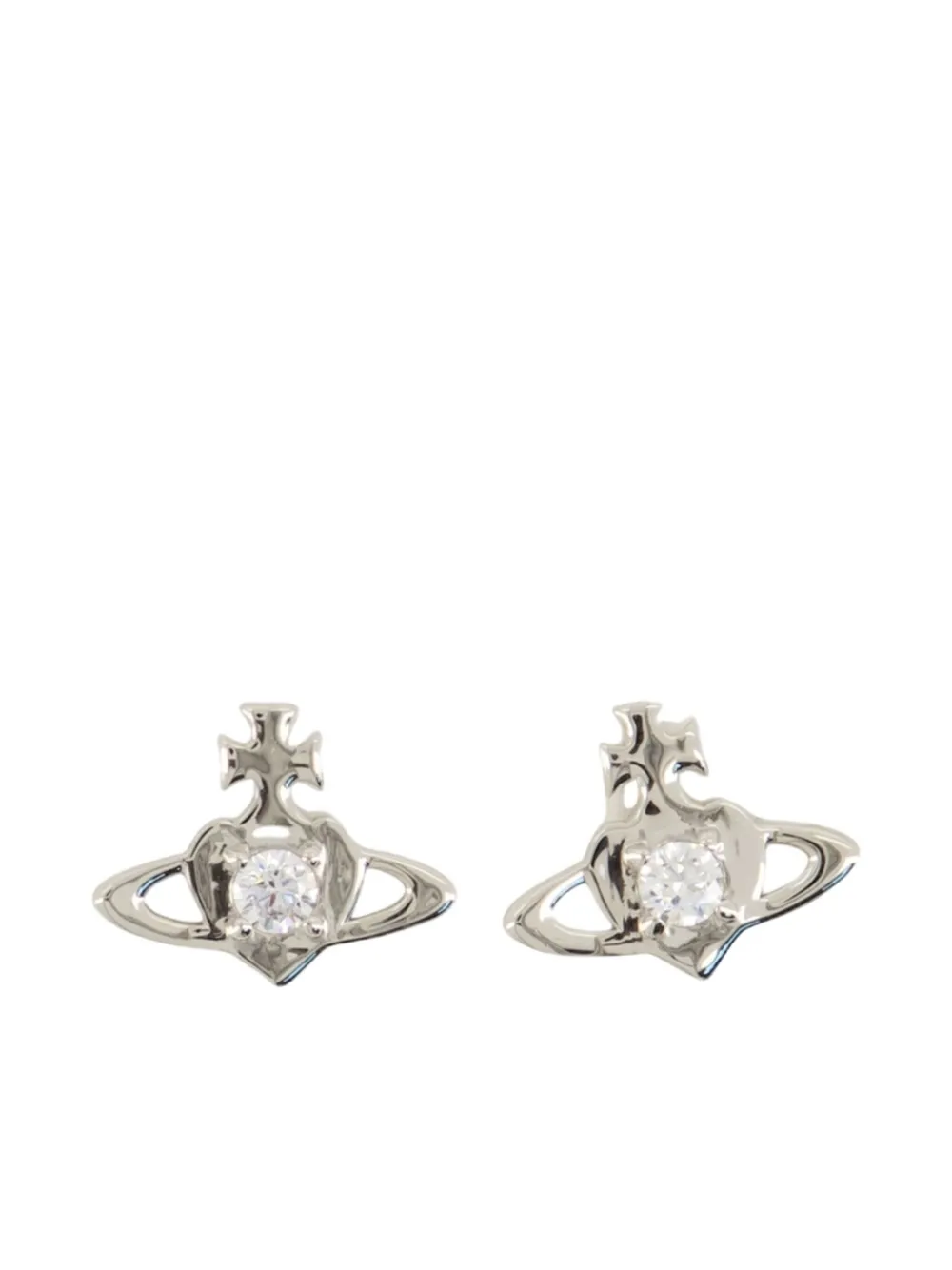 Vivienne Westwood Noella orb stud earrings - Argento