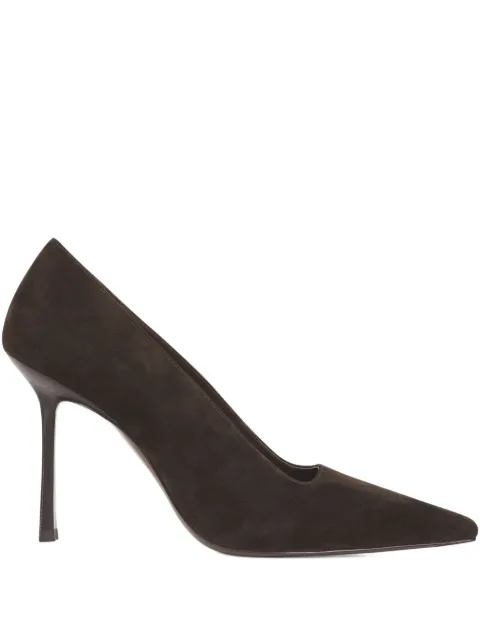POTAMY 100mm suede heeled pumps